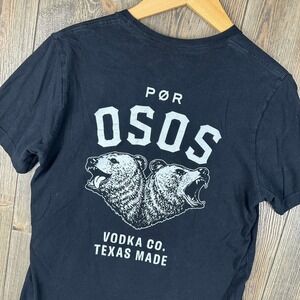 Por Osos Vodka Co Texas Made T-Shirt 2 Bears 1 Cave Tom Segura Burt Kreischer